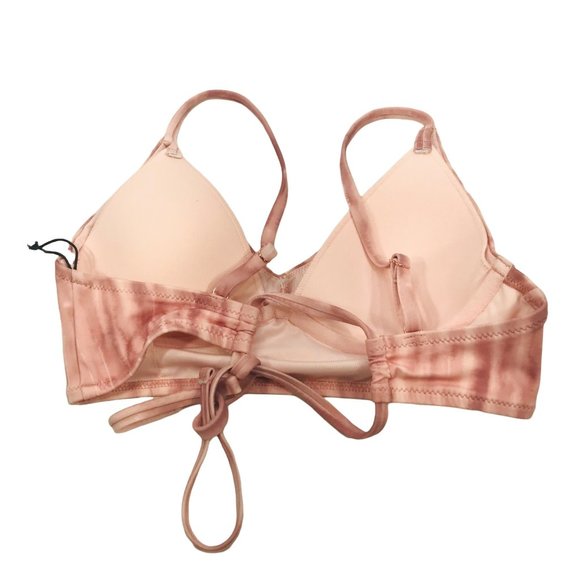 Shade And Shore Women's Size 32B Lightly Lined Longline Triangle Bikini Swim Top - Picture 2 of 11